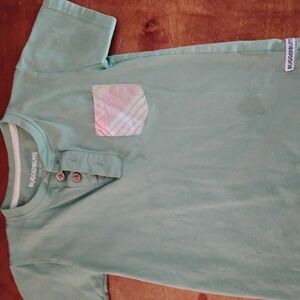 Green Kids Shirt with Pocket